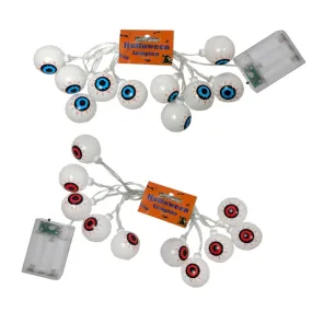 10PC Halloween Eyeball Light Up Garland