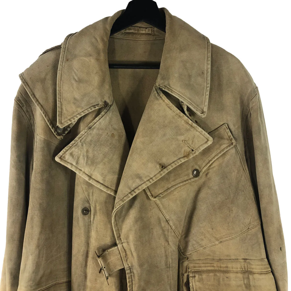 1930s British Motorized Dispatch Heavy Duster Great Coat