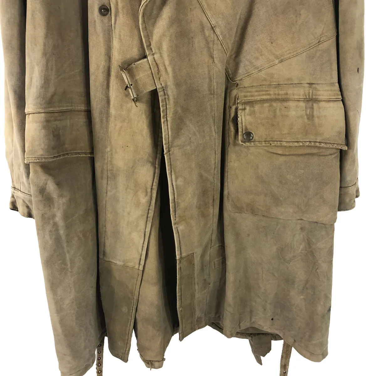 1930s British Motorized Dispatch Heavy Duster Great Coat