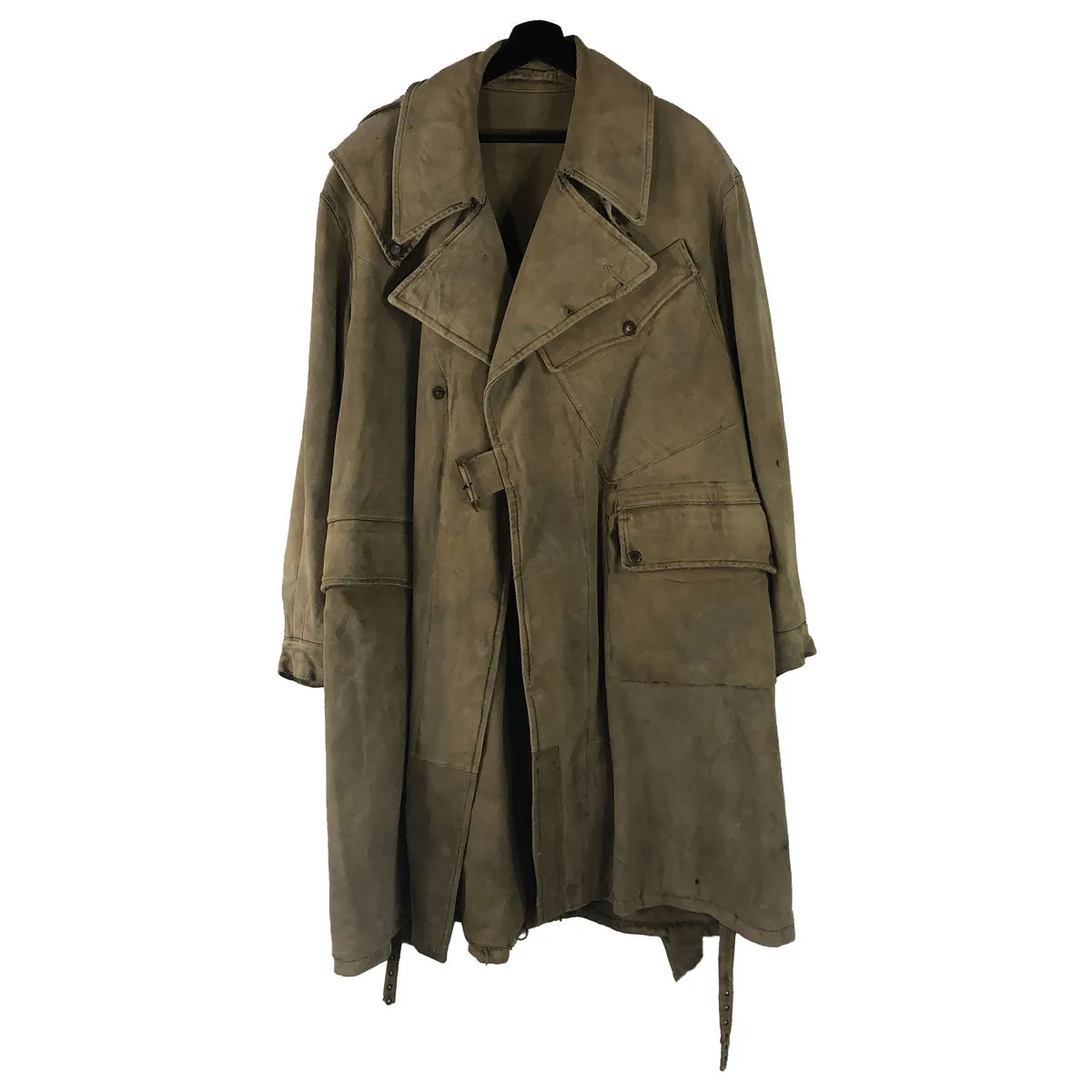 1930s British Motorized Dispatch Heavy Duster Great Coat