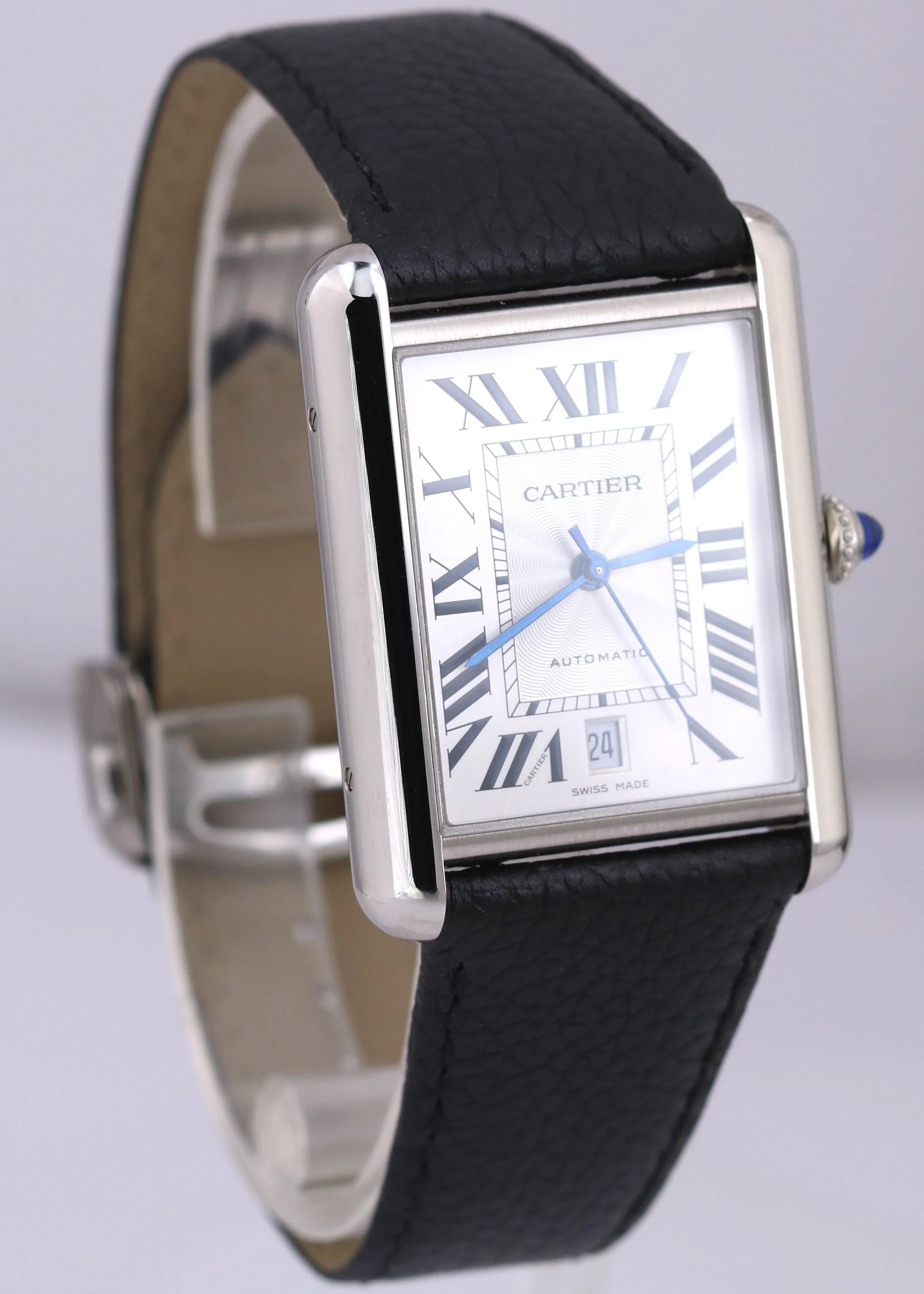 2022 PAPERS Cartier Tank Must XL SILVER 31mm Steel WSTA0040 Date Watch 4324 B P