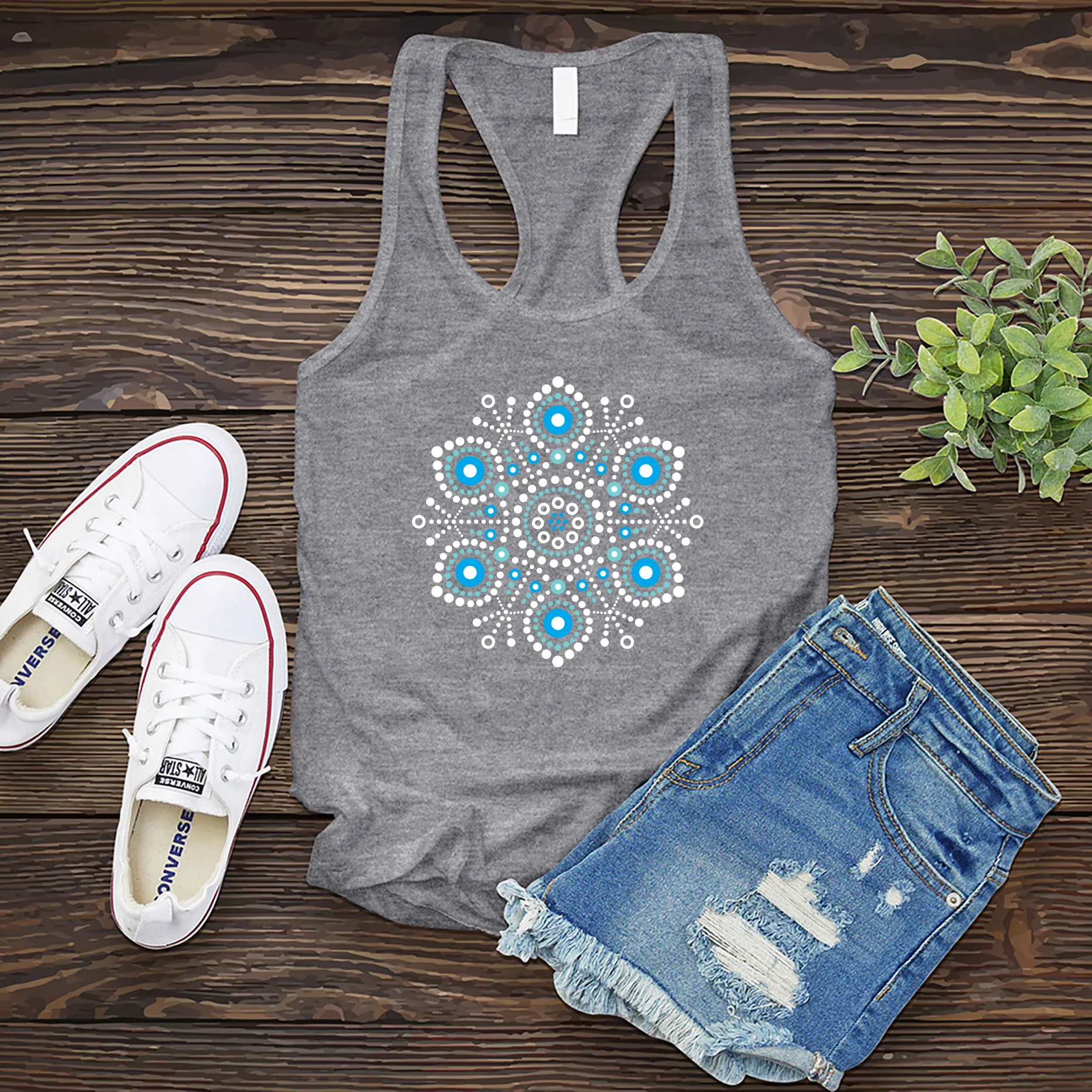 Abstract Snowflake Women's Tank Top