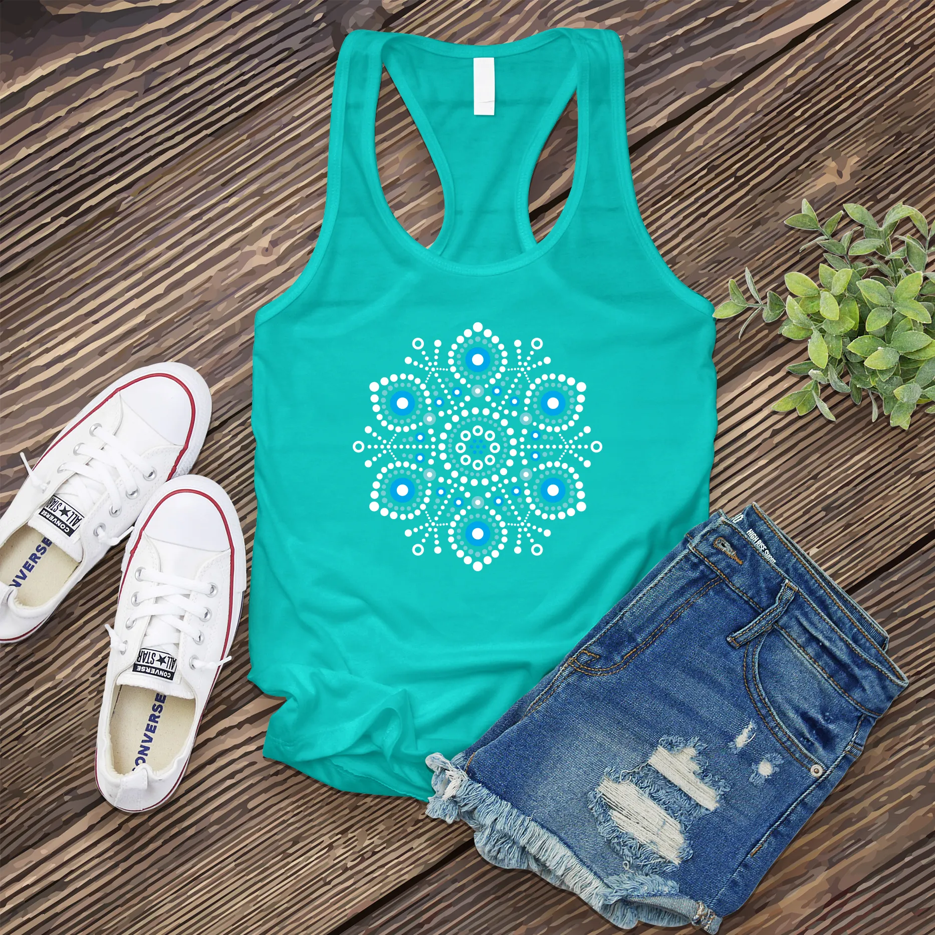 Abstract Snowflake Women's Tank Top