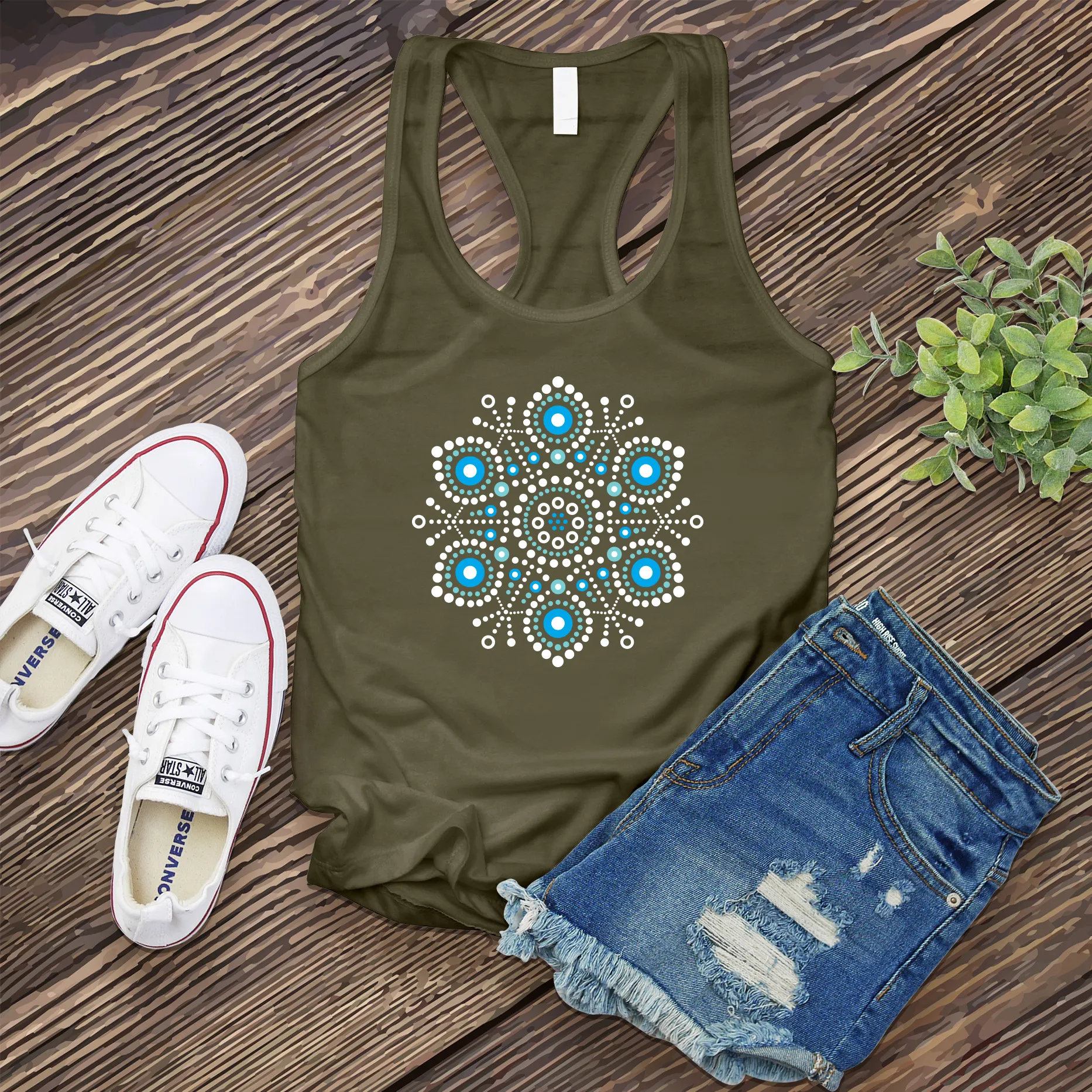 Abstract Snowflake Women's Tank Top