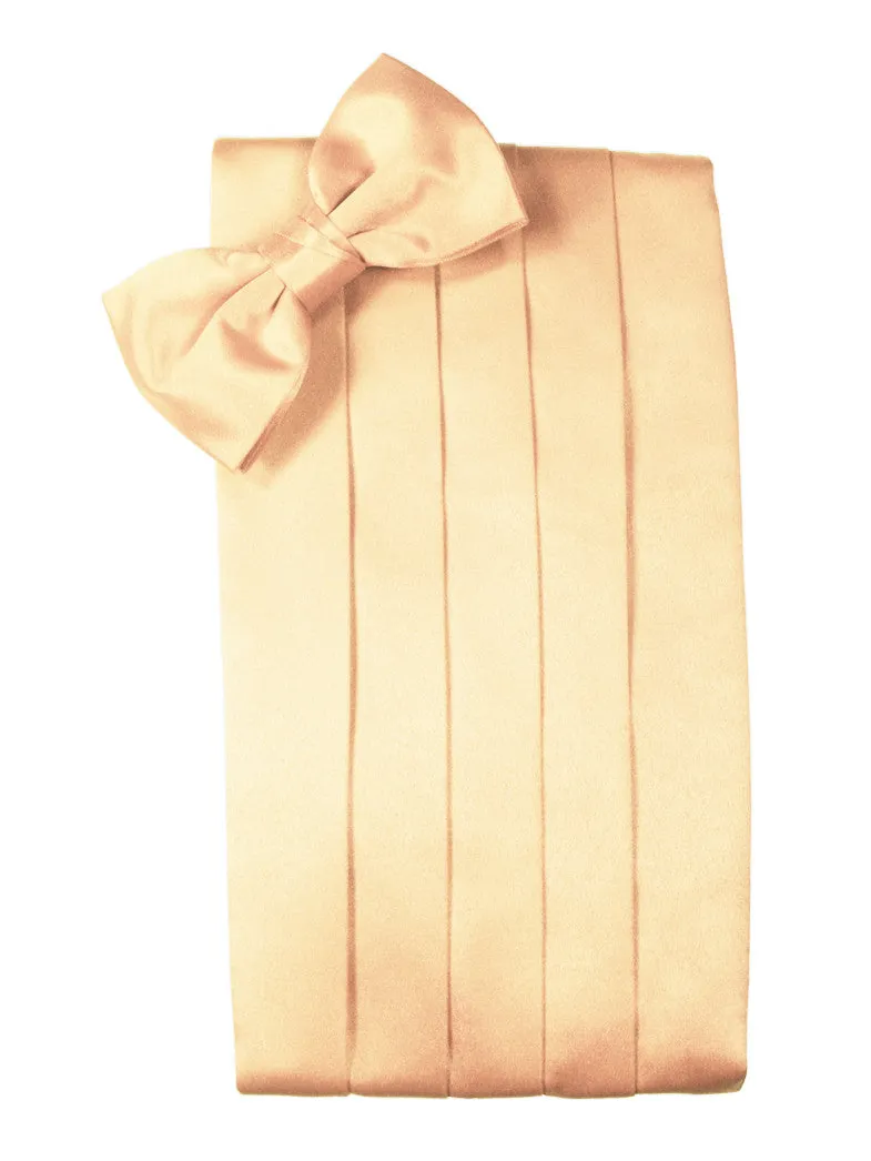 Apricot "Premier" Satin Cummerbund Set