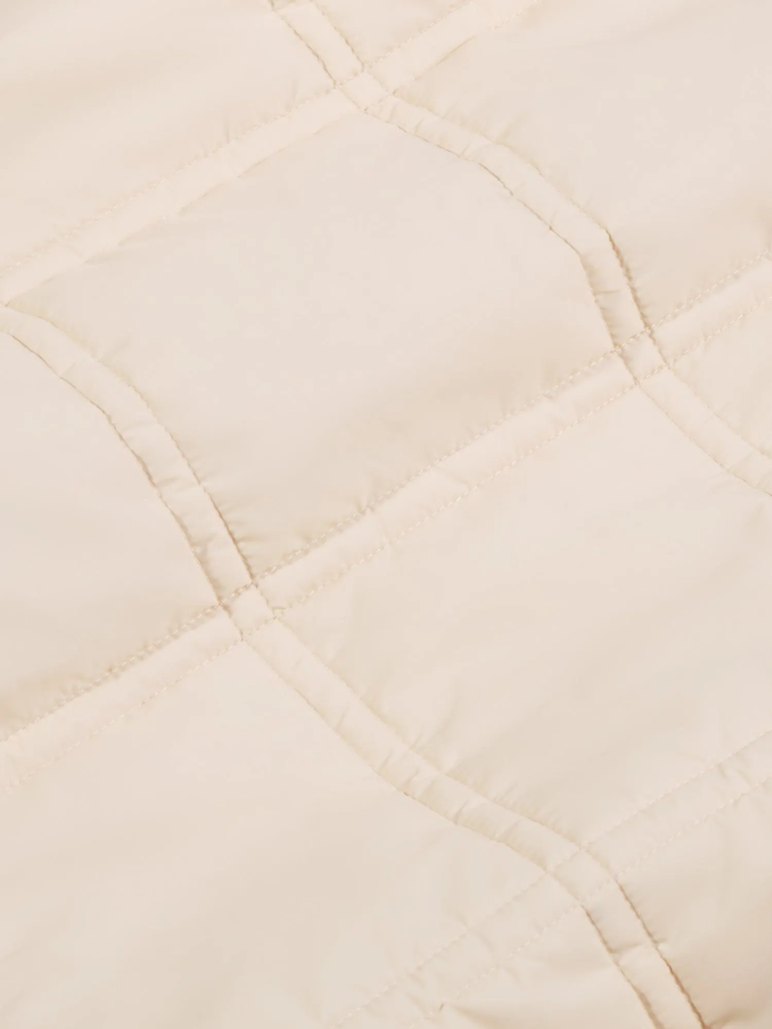 Archive Mens Flower-Warmth Quilted Collarless Jacket—sand