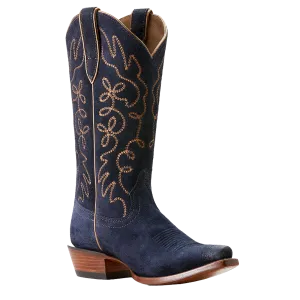 Ariat Ladies Jukebox Polo Blue Suede Western Boot 10053793