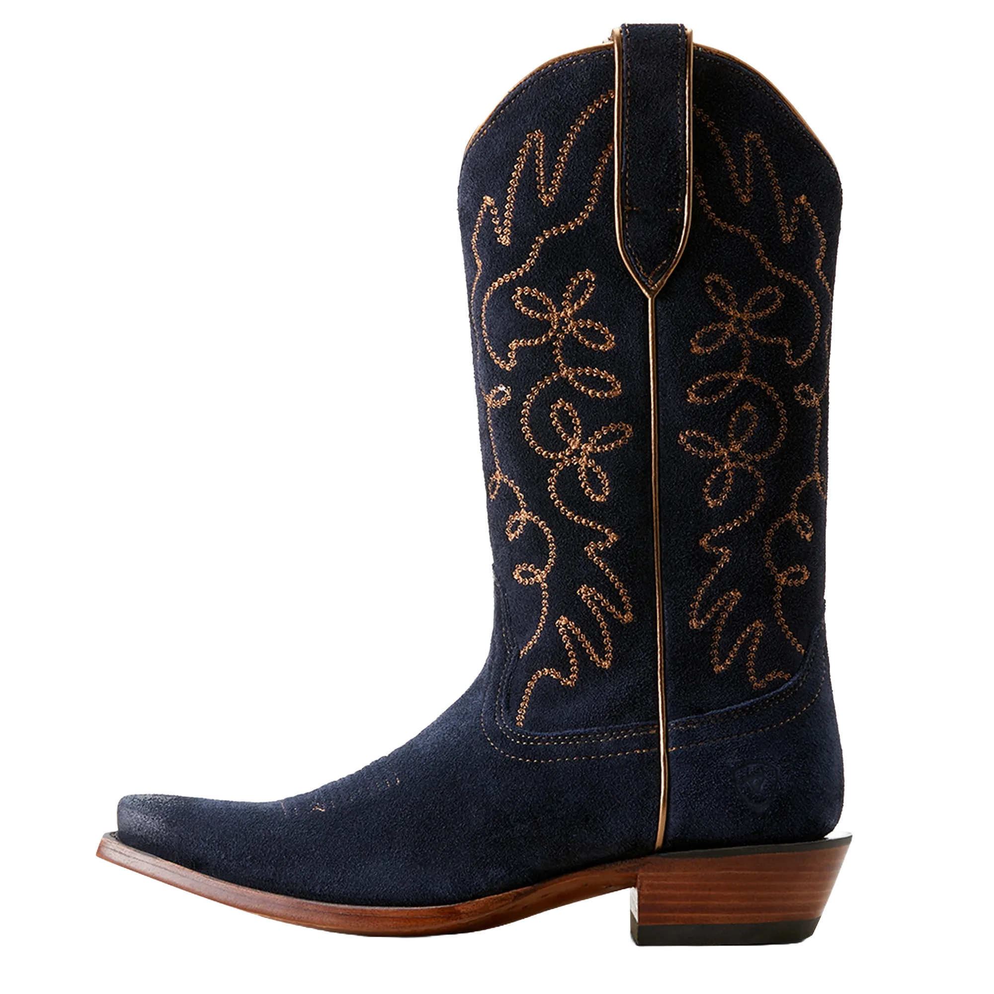 Ariat Ladies Jukebox Polo Blue Suede Western Boot 10053793