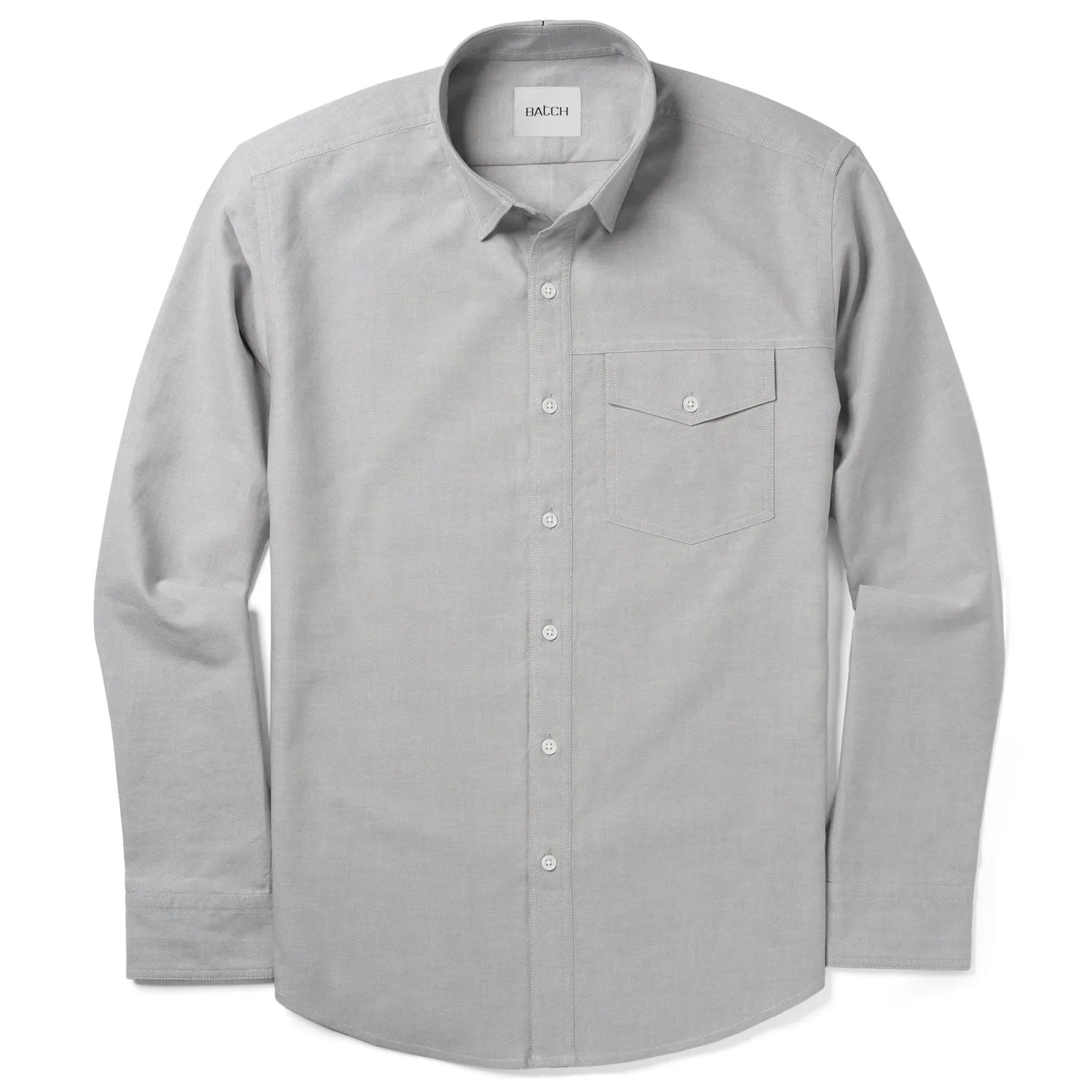 Author Casual Shirt – Aluminum Gray Cotton Oxford