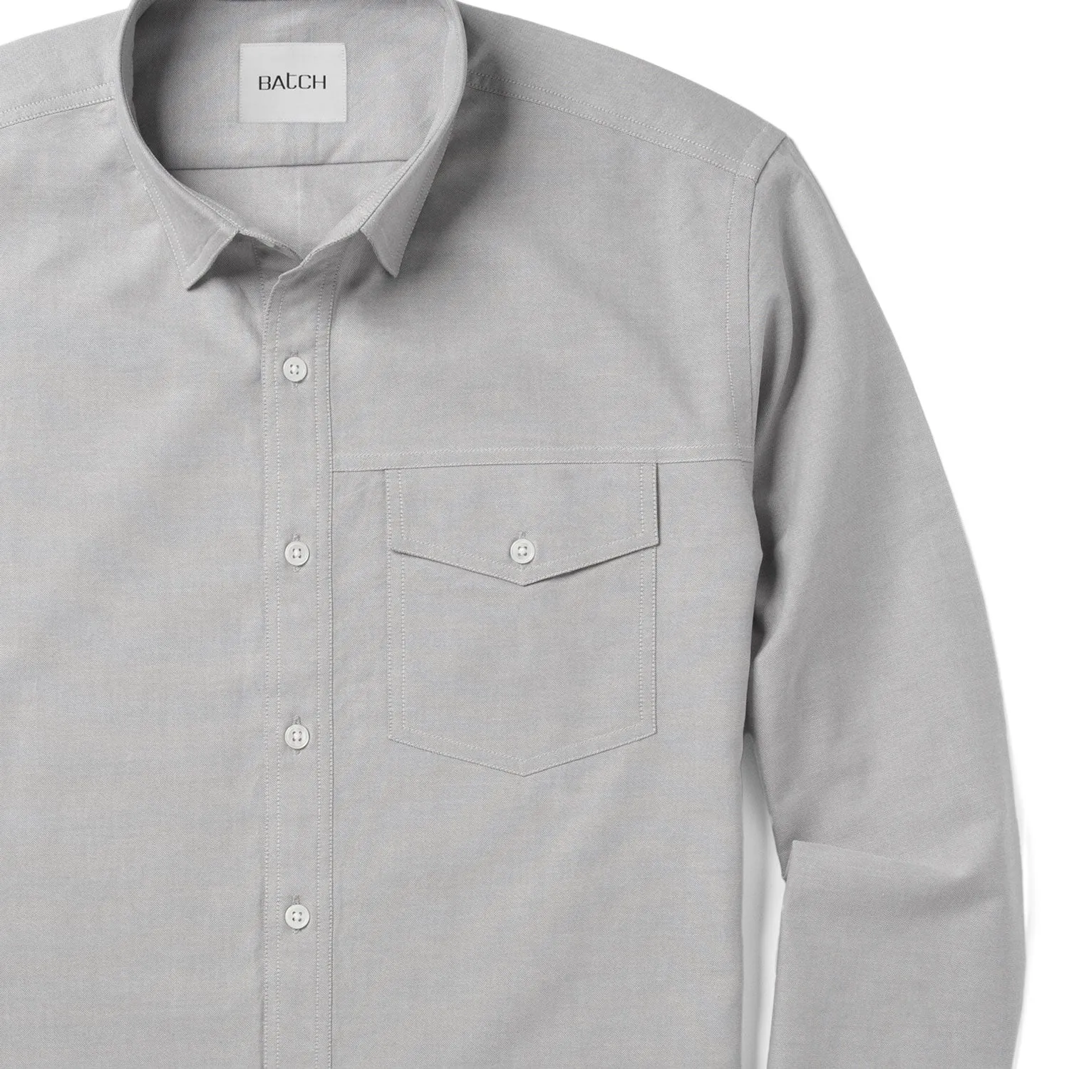 Author Casual Shirt – Aluminum Gray Cotton Oxford