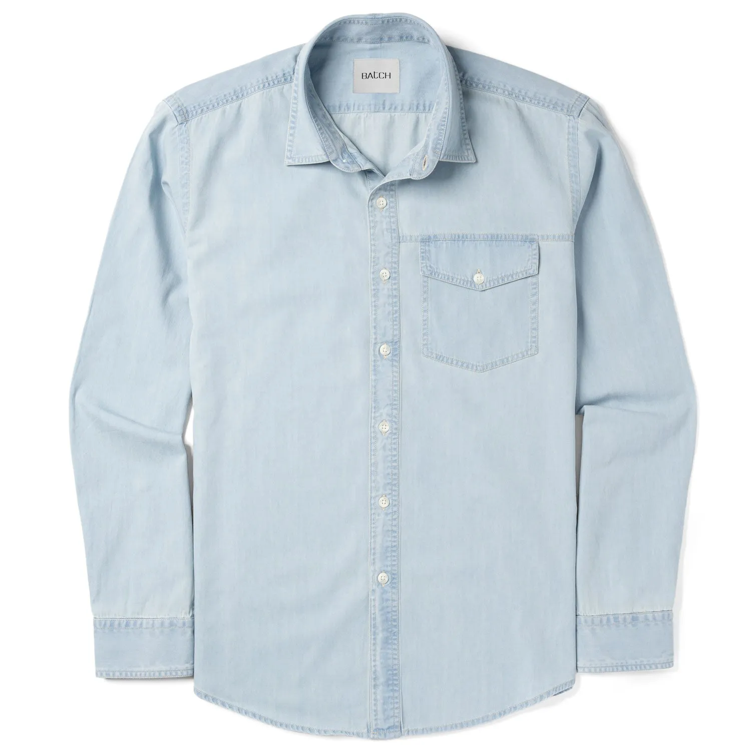 Author Casual Shirt – Light Blue Cotton Denim