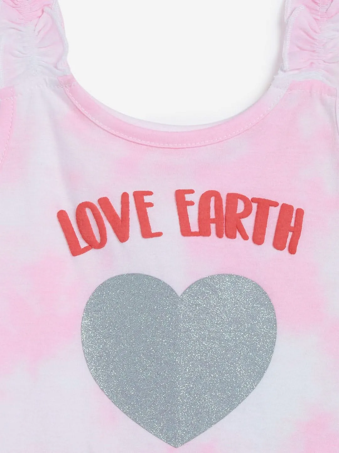 Baby HOP Pink Printed Tank T-Shirts Set of Two