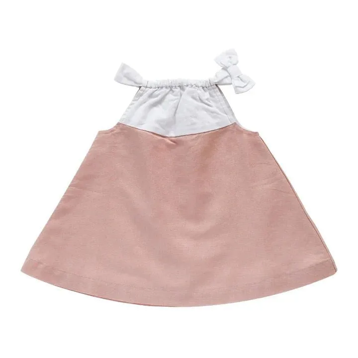 Beba Bean - Baby Bow Linen Dress