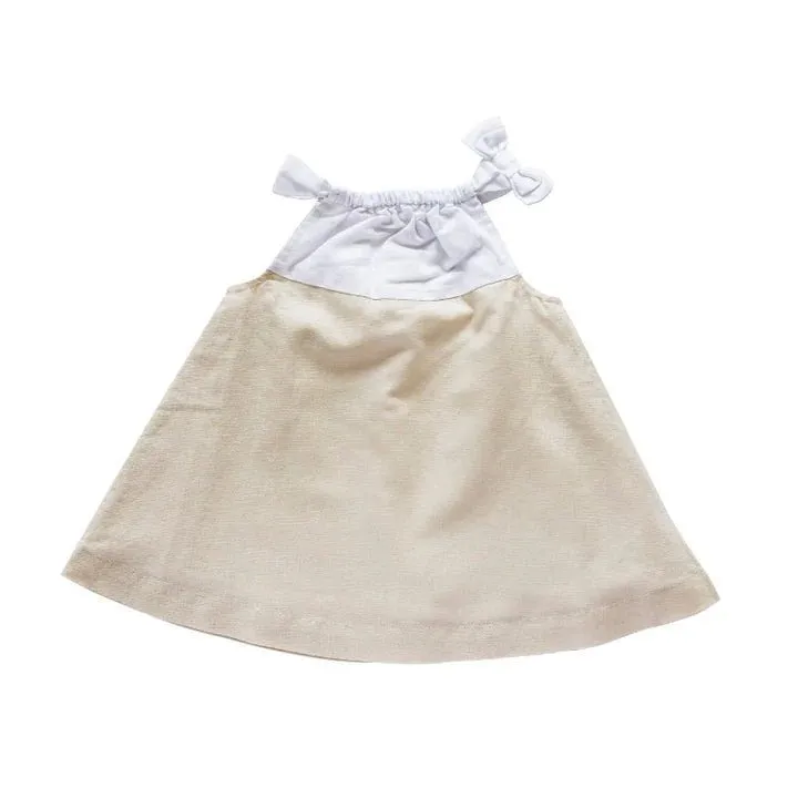 Beba Bean - Baby Bow Linen Dress