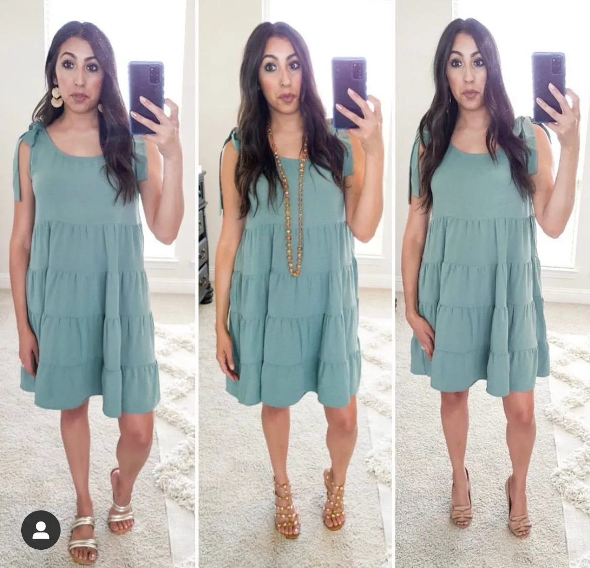 Bella Dress in Sage