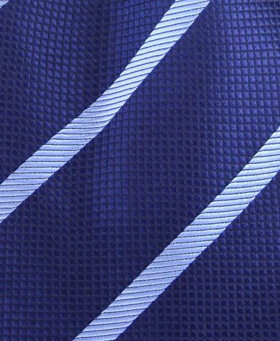 Blue Striped 4" Wide Tie