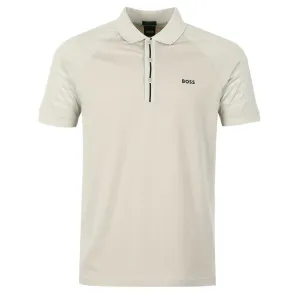 BOSS Paddy 2 Polo Shirt in Light Beige