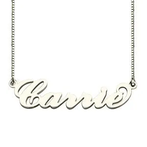 Box Chain Custom Name Necklace -Custom any Date or Name on this name necklace