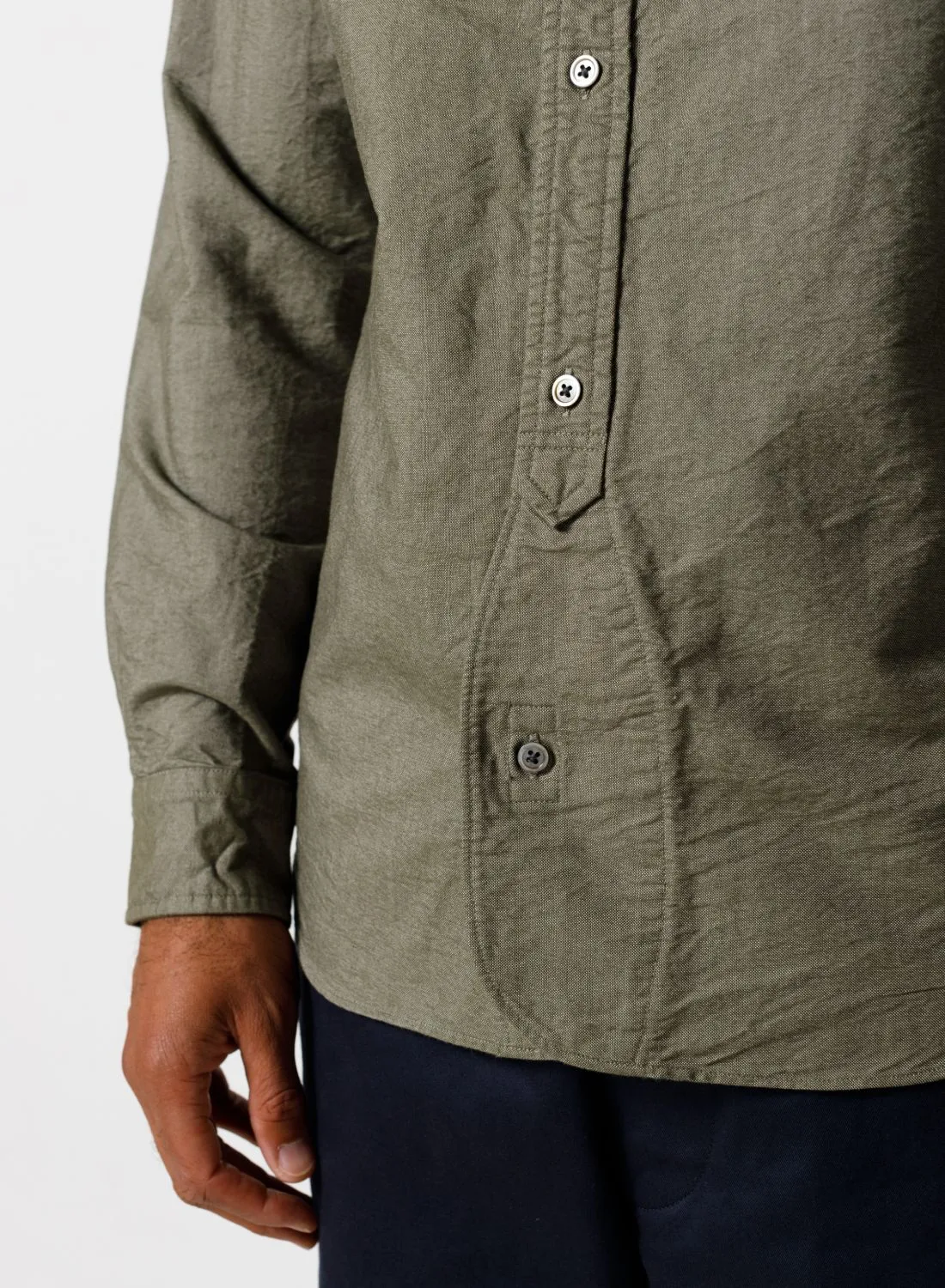 British Officers Shirt in Dark Green