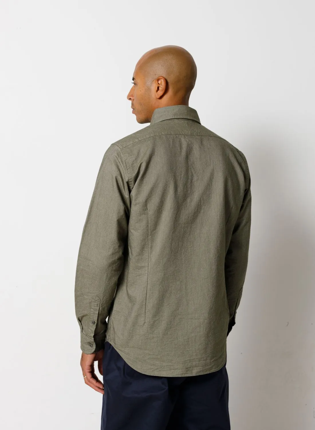 British Officers Shirt in Dark Green