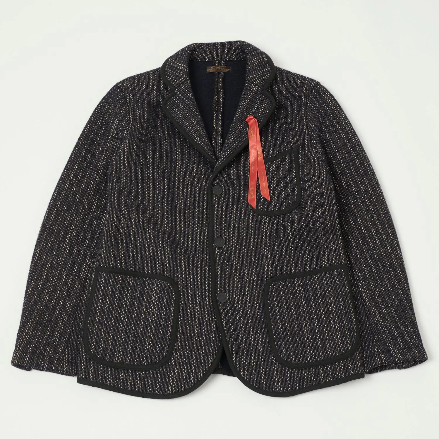 Brown's Beach Tailored Jacket - Navy Stripe