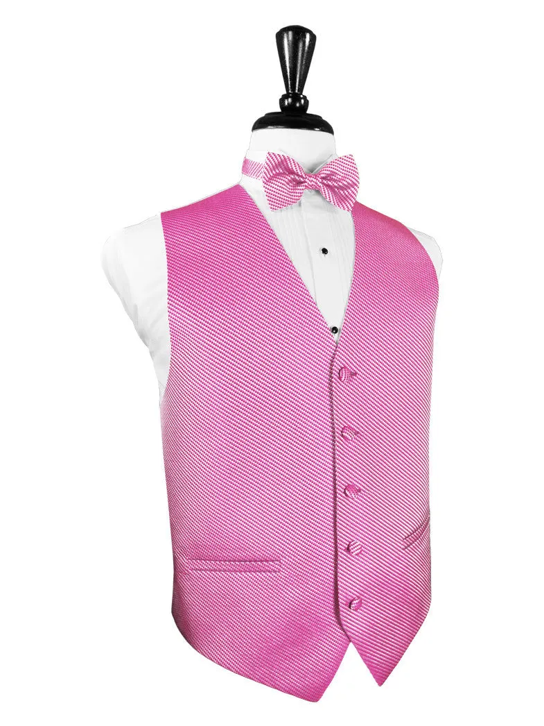 Bubblegum Venetian Tuxedo Vest and Tie Set