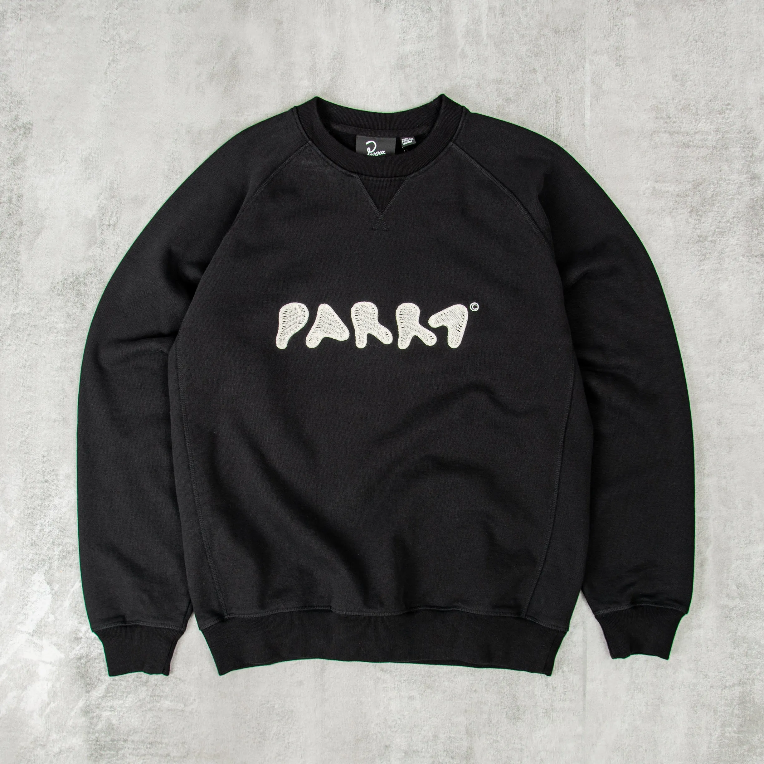 By Parra Blob Logo Crew Sweatshirt - Washed Black