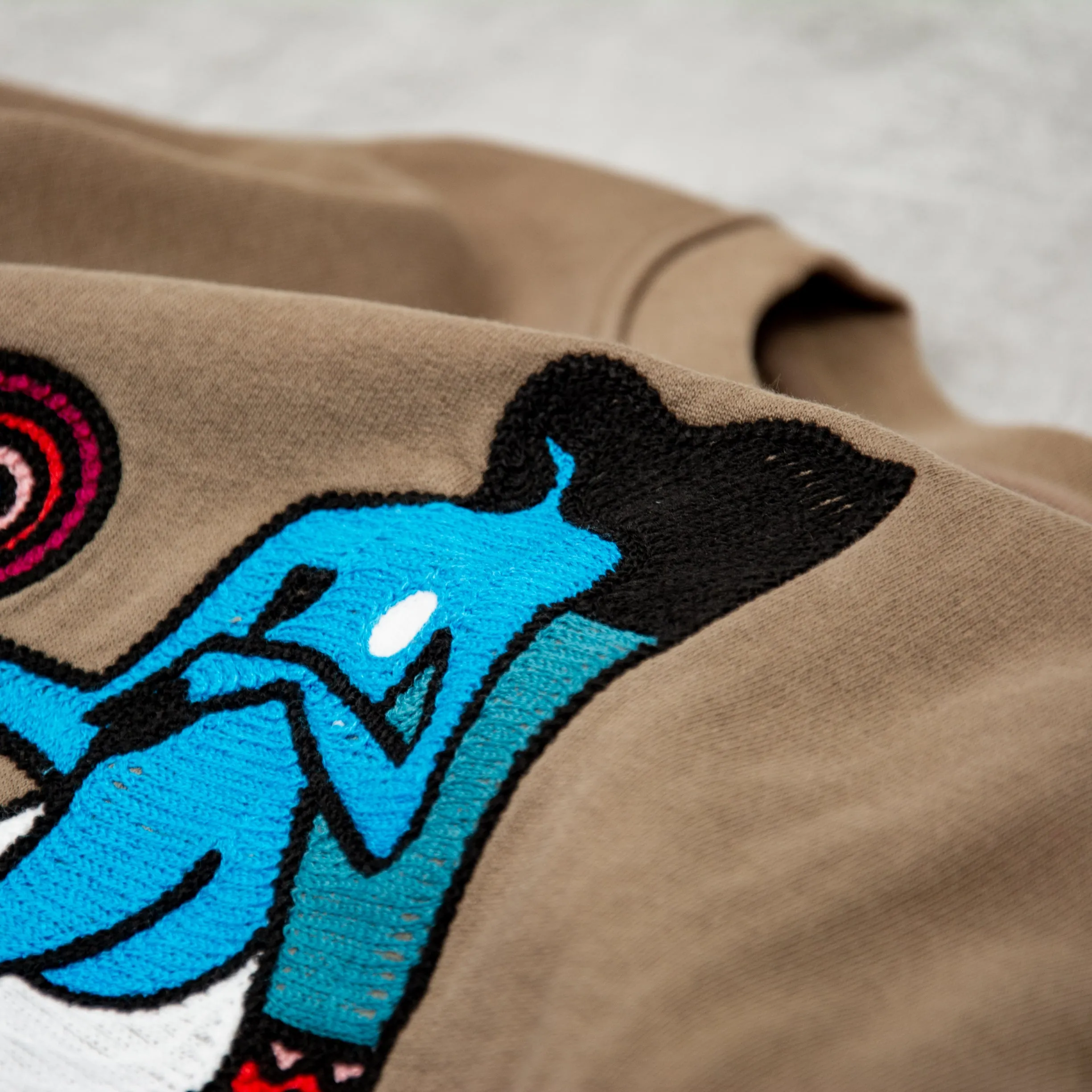 By Parra Future Visions Crew Sweatshirt - Stone Grey