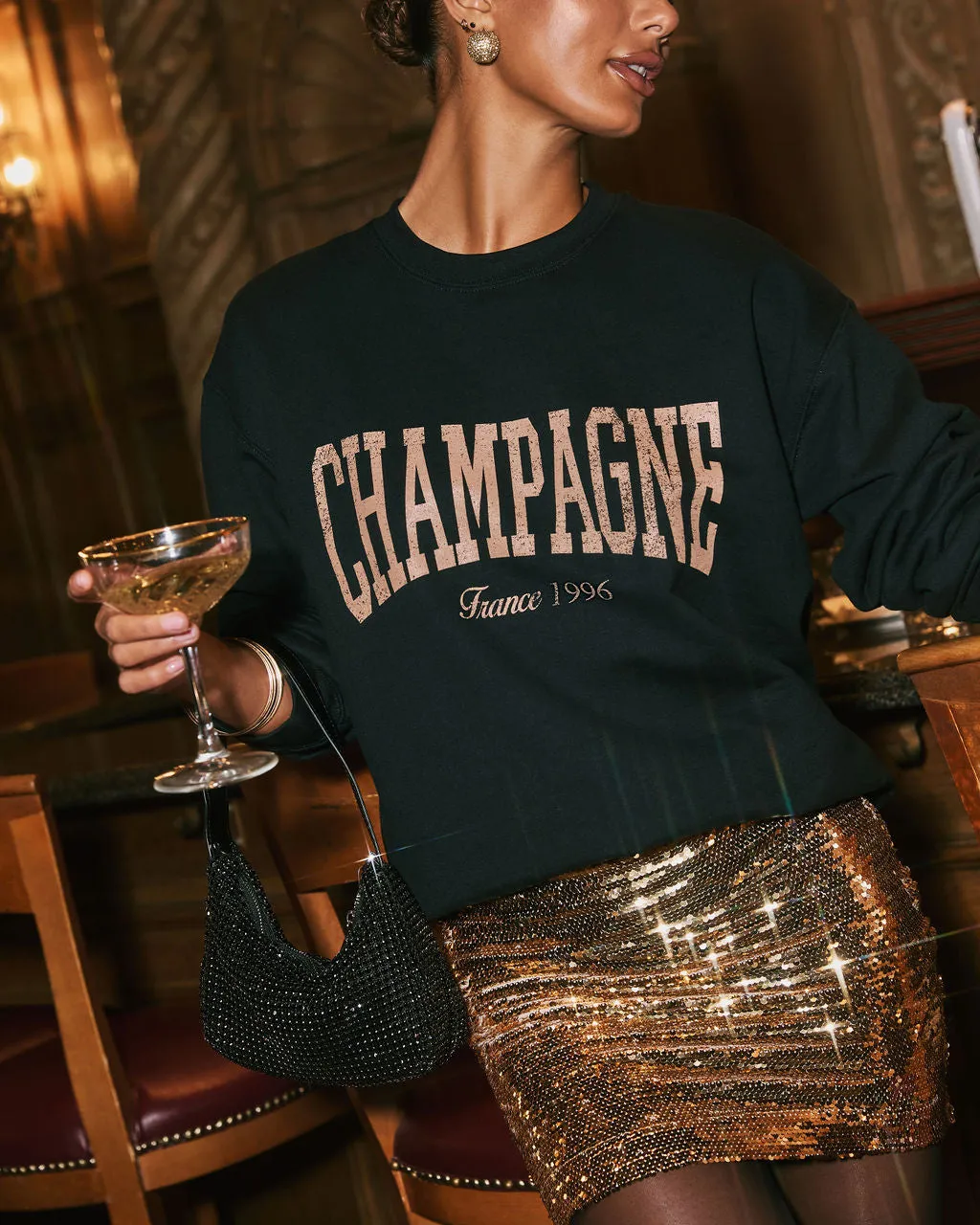 Champagne France 1996 Graphic Sweatshirt