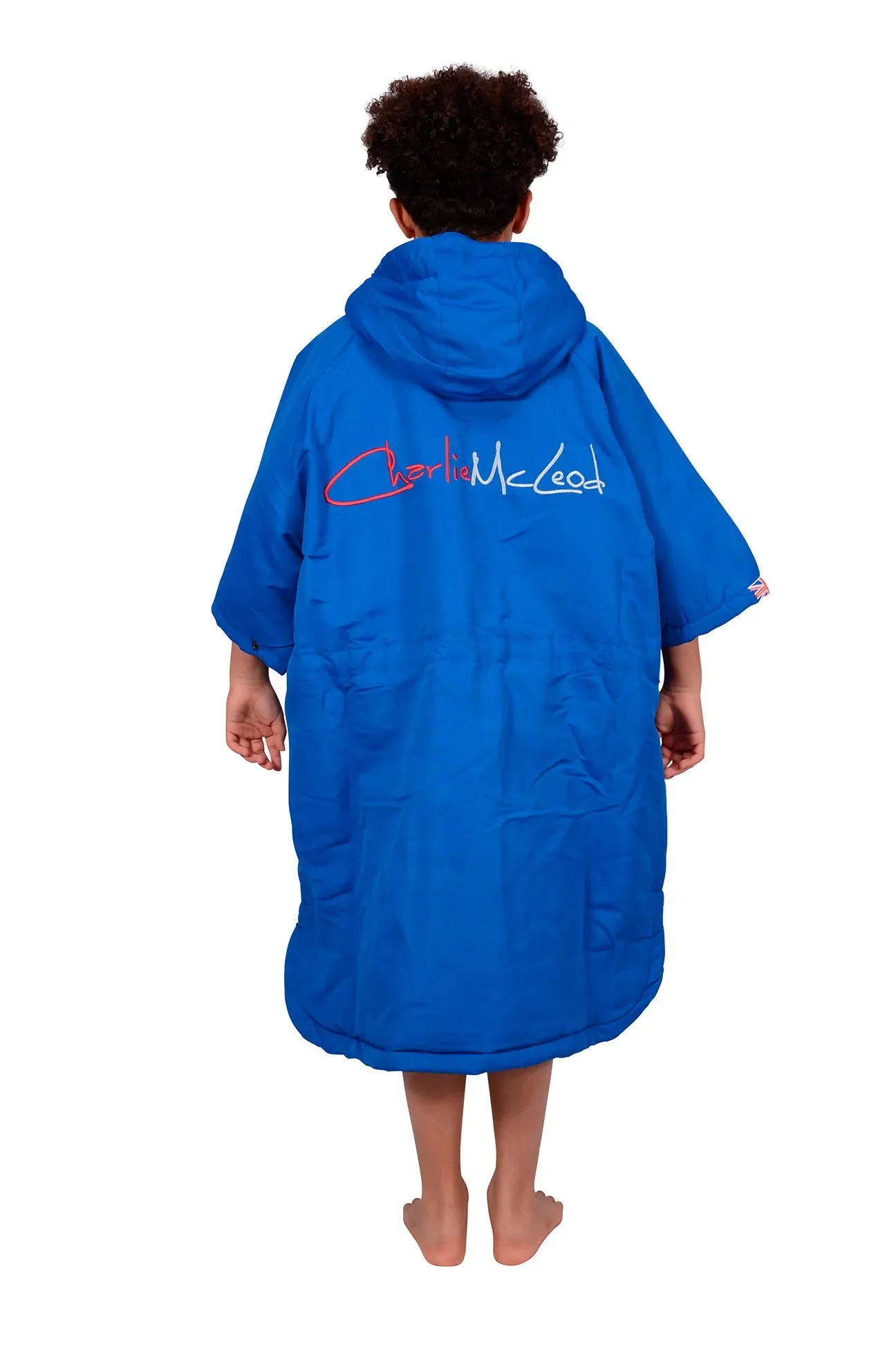 Charlie McLeod -Short Sleeve Changing Robe - Royal Blue- Kids