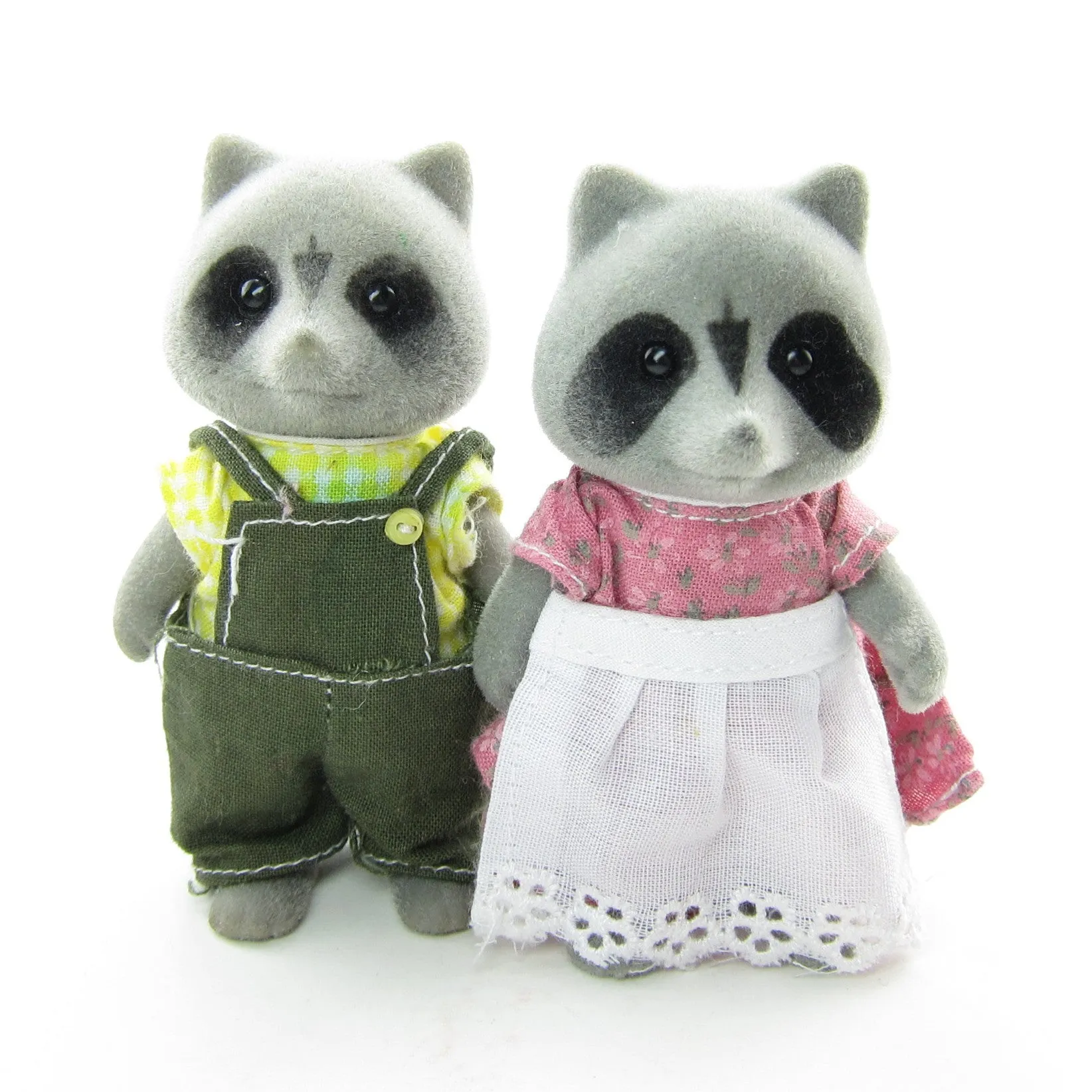 Chestnut Raccoon Family Vintage Sylvanian Families Raccoons