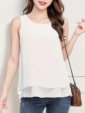 Chic Sleeveless Layered Tank Essential Summer Style for Women