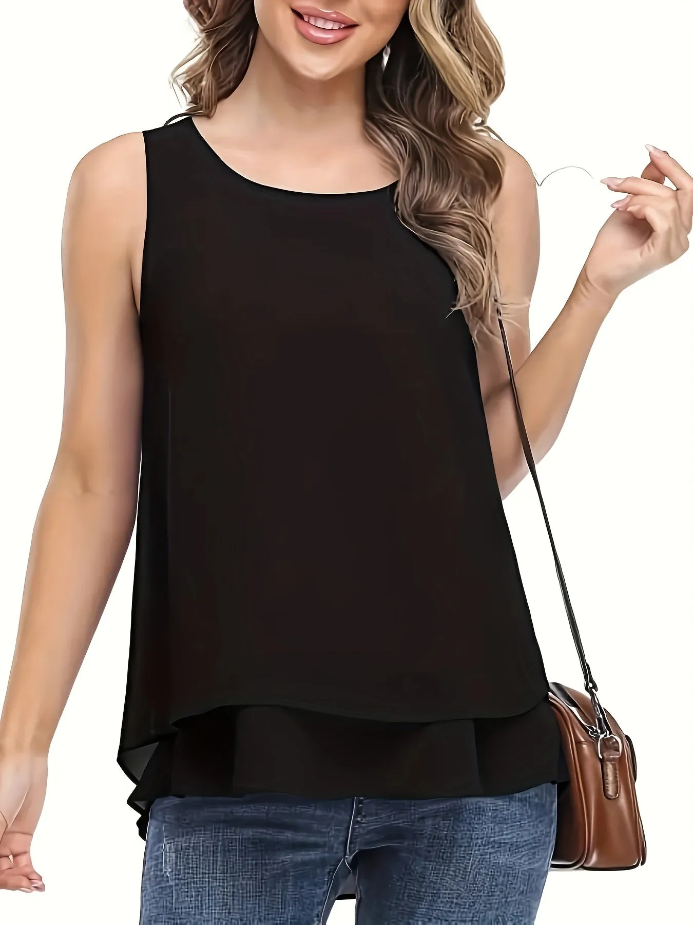 Chic Sleeveless Layered Tank Essential Summer Style for Women