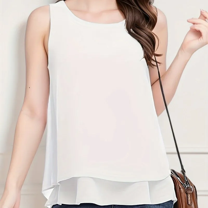 Chic Sleeveless Layered Tank Essential Summer Style for Women