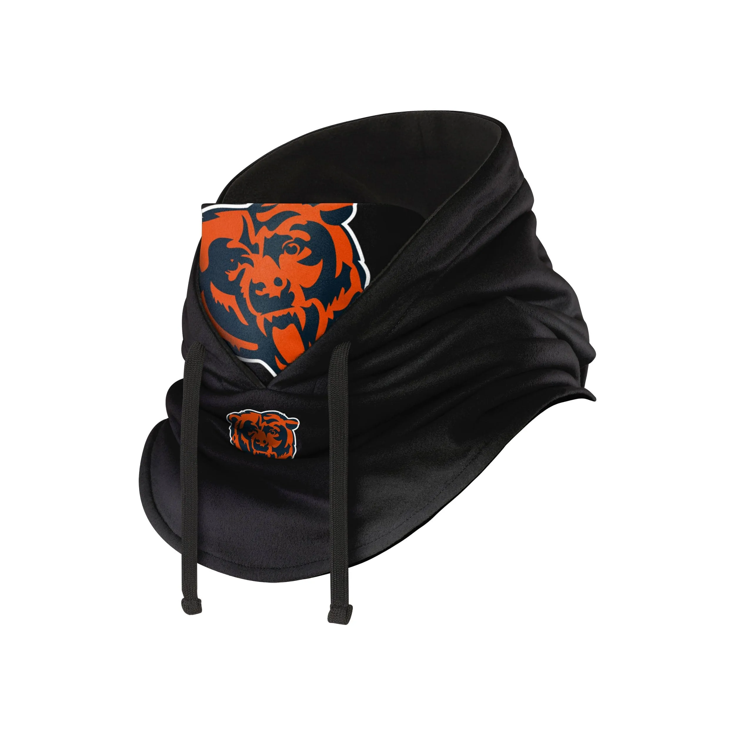 Chicago Bears NFL Black Drawstring Hooded Gaiter