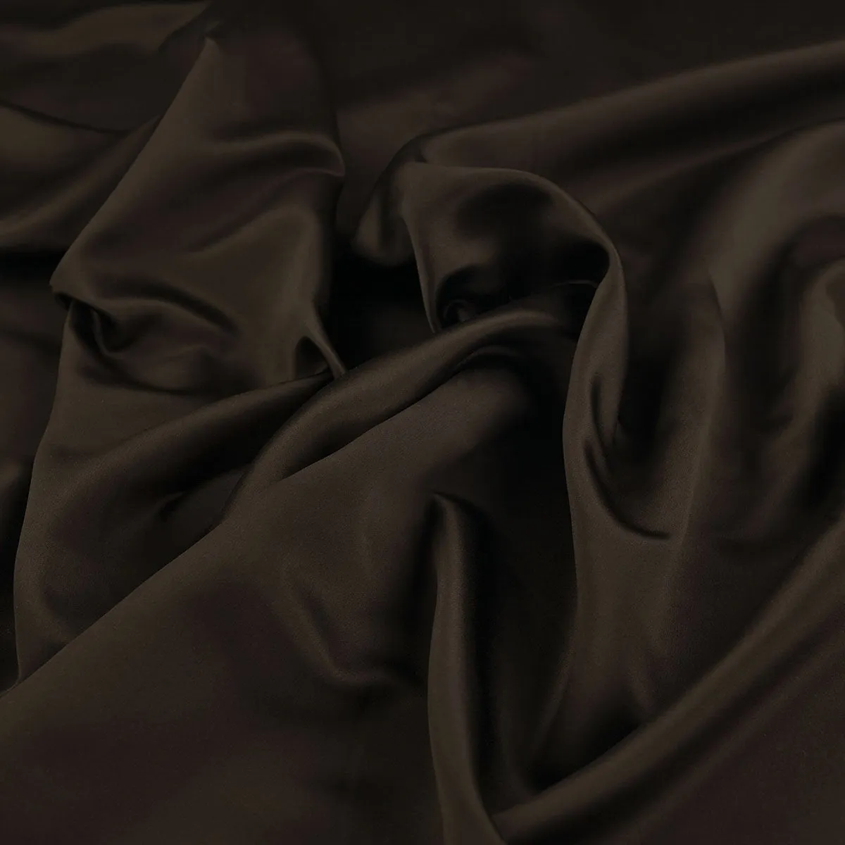 Chocolate Brown Satin Fabric 96519