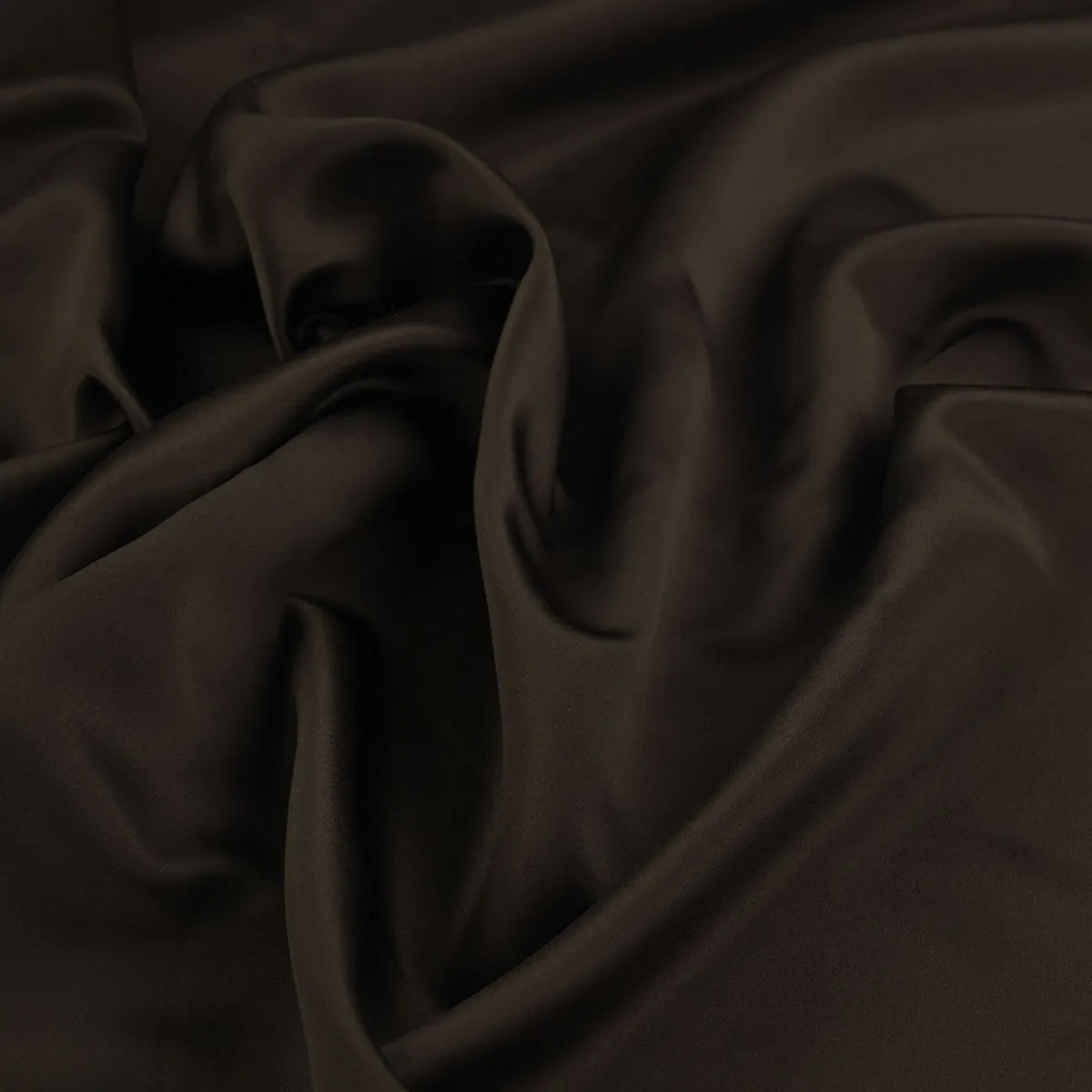 Chocolate Brown Satin Fabric 96519