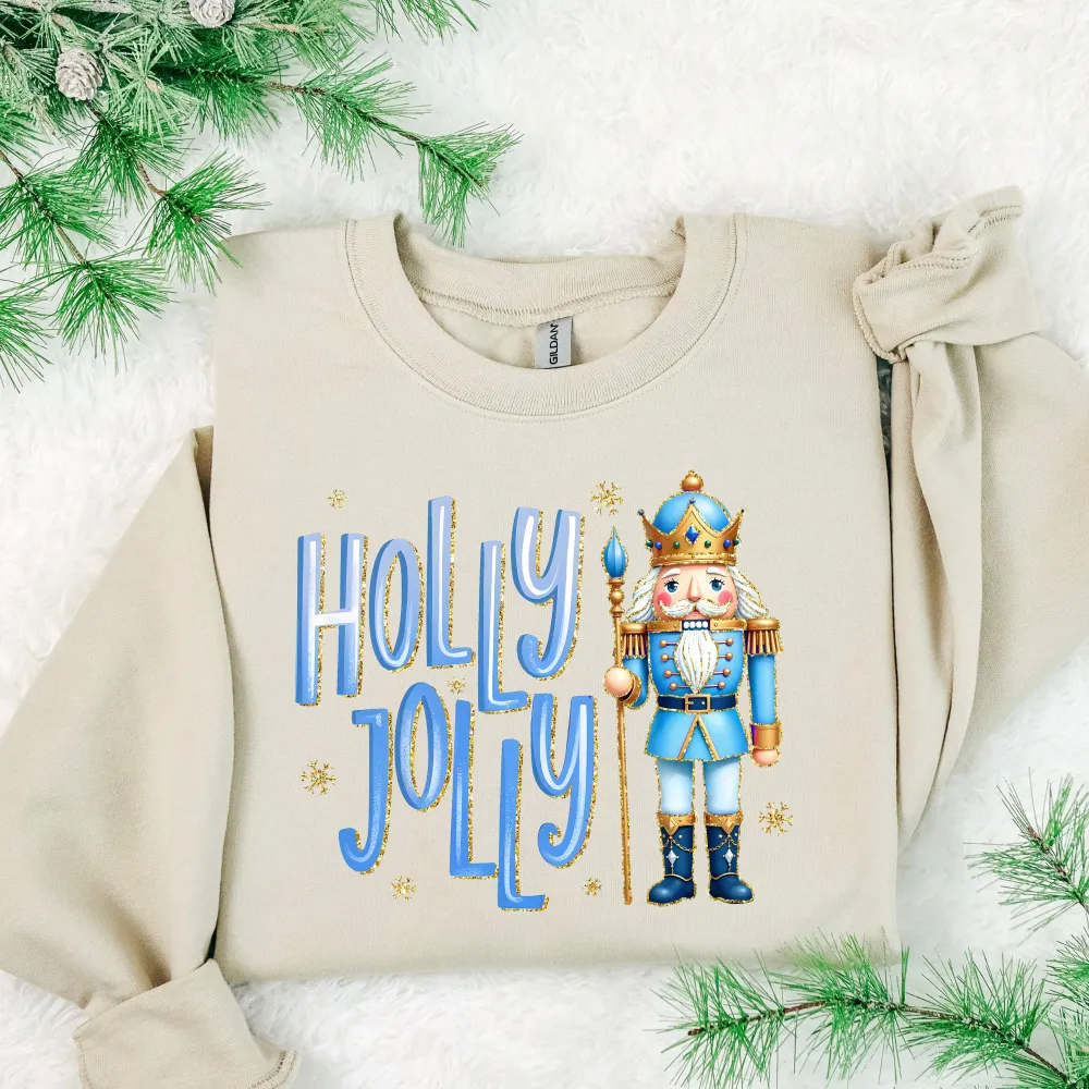 Christmas Blue Nutcracker Crewneck Sweatshirt