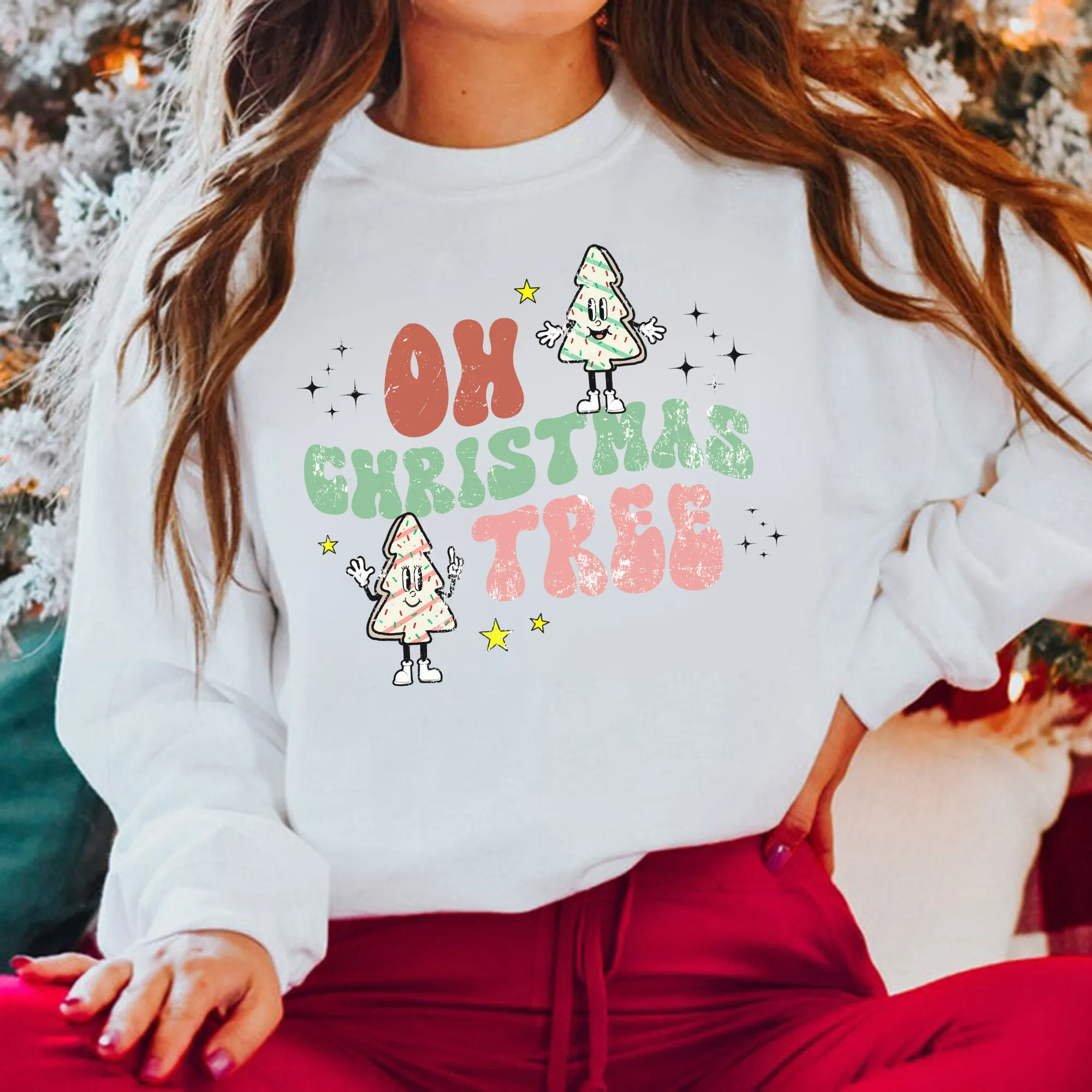 Christmas Tree Sweatshirt for Women