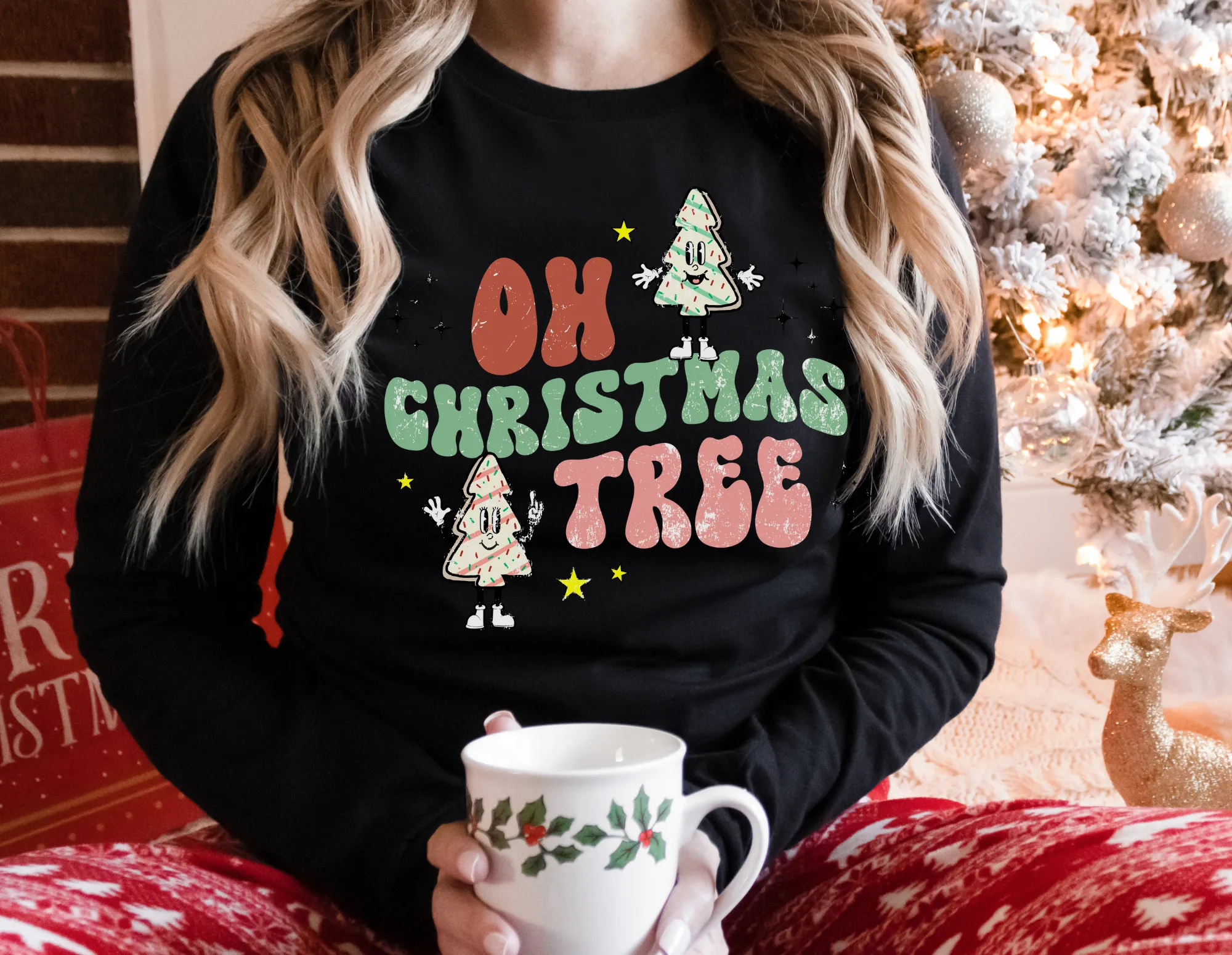 Christmas Tree Sweatshirt for Women