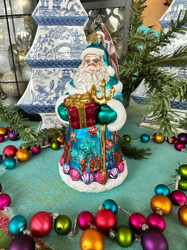 Christopher Radko Seashore Santa Ornament