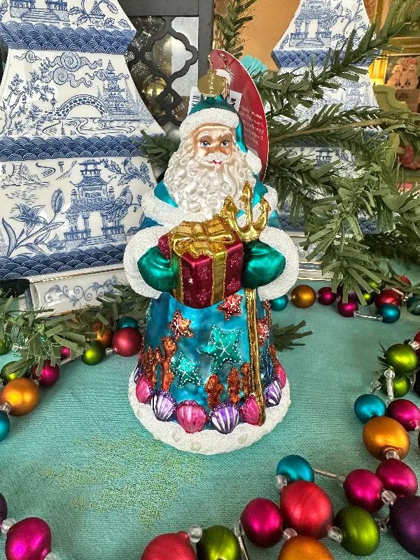 Christopher Radko Seashore Santa Ornament