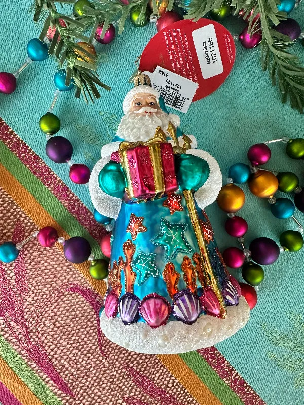 Christopher Radko Seashore Santa Ornament