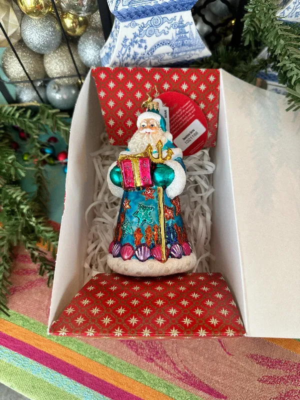 Christopher Radko Seashore Santa Ornament