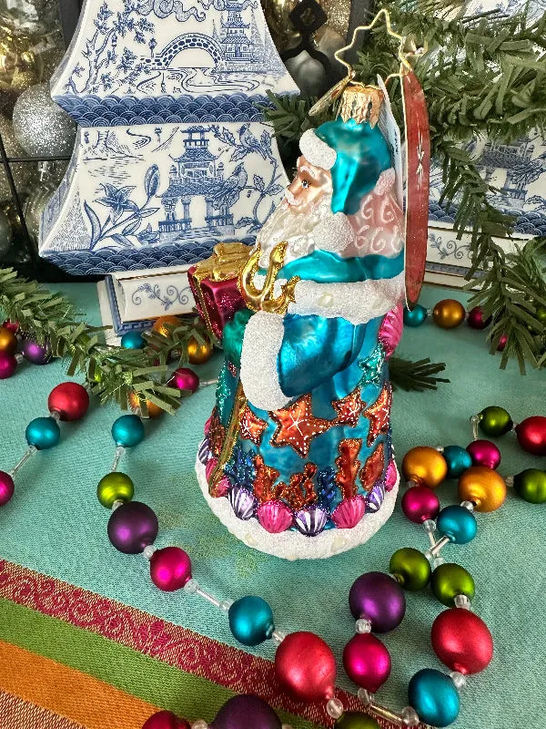 Christopher Radko Seashore Santa Ornament