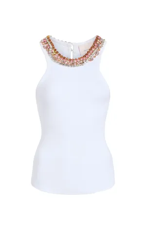 Chunky Rhinestone Necklace Lizzie Top