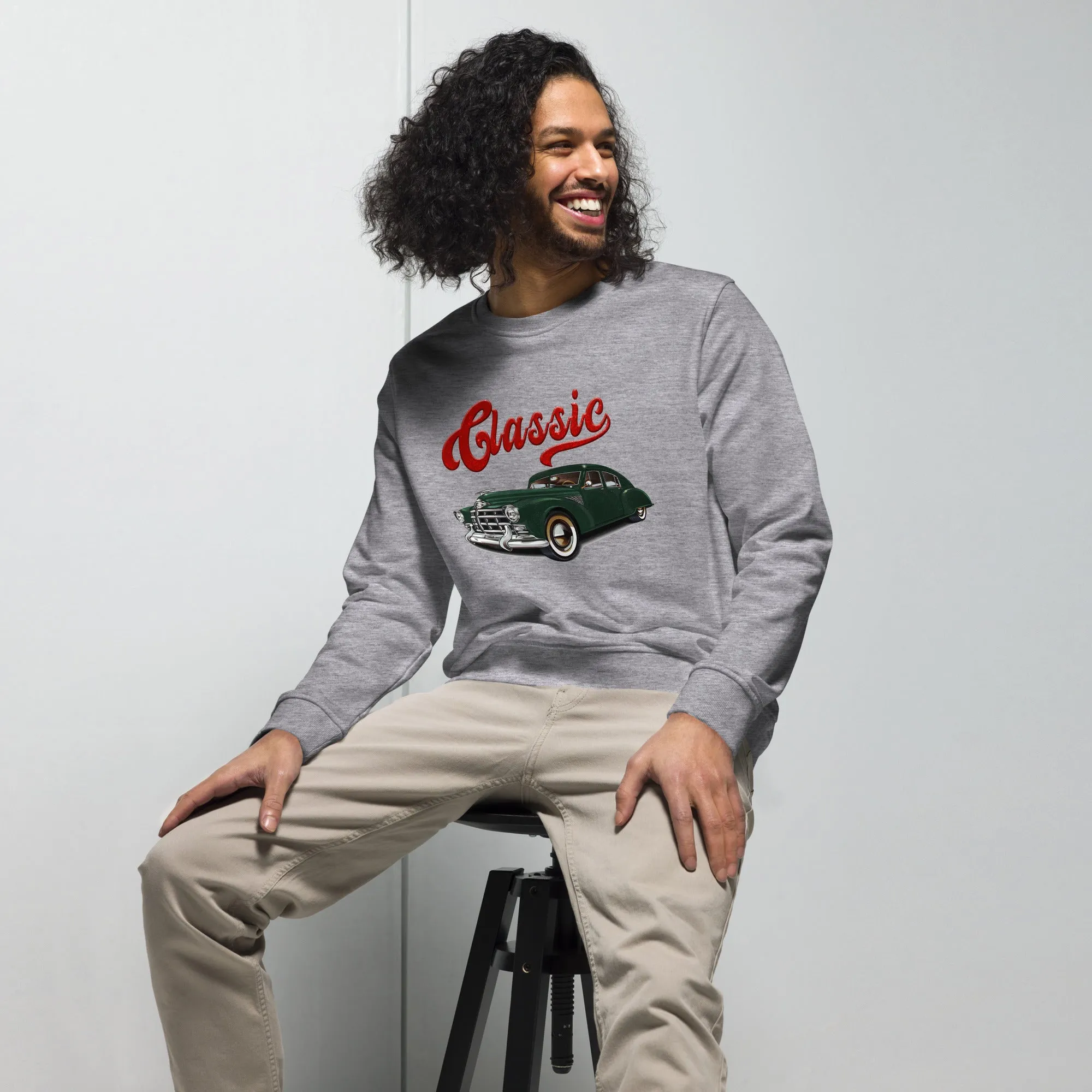 Classic Vintage Graphic Men Organic Sweatshirt