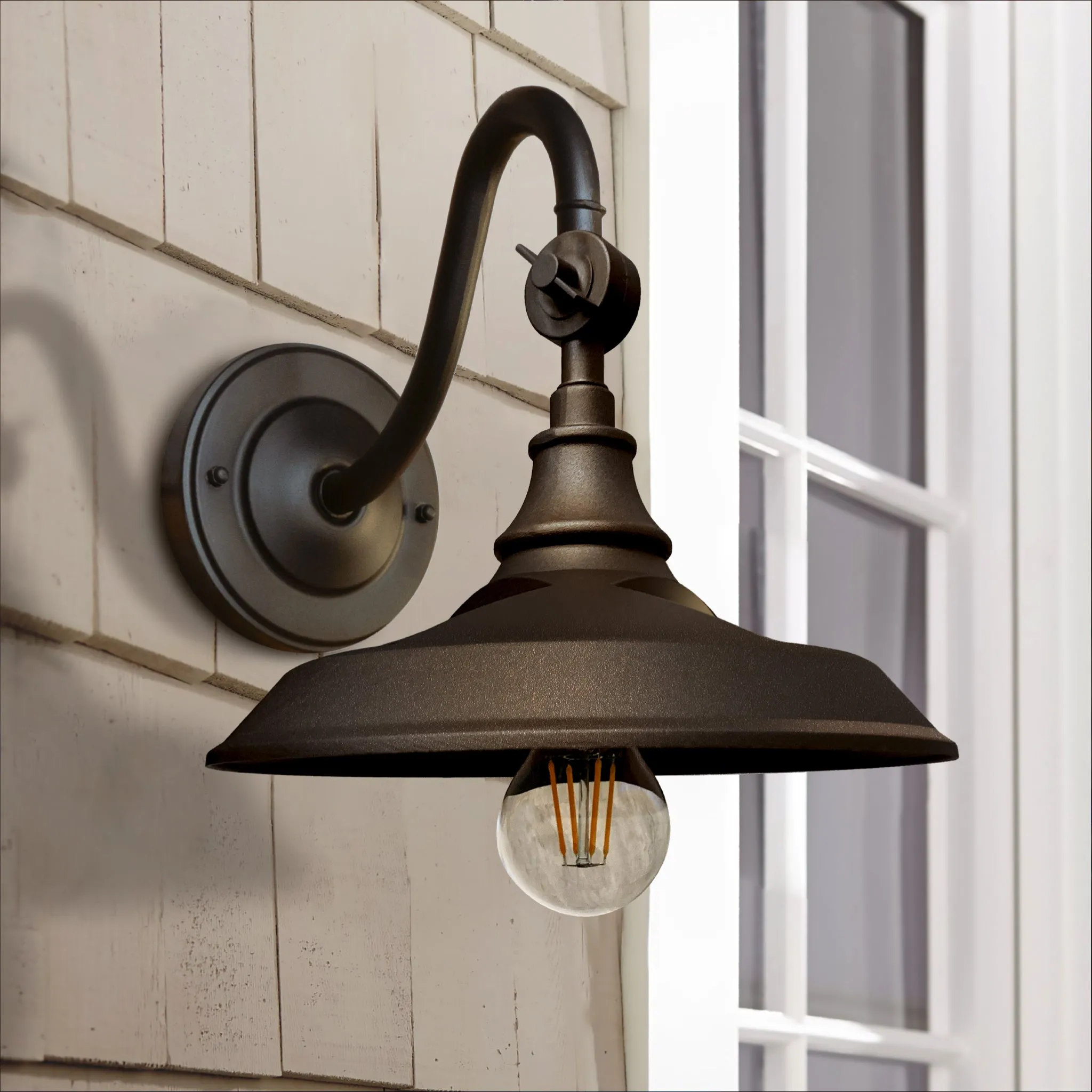 Classy Caps Dark Bronze Solar Barn Light SBL738