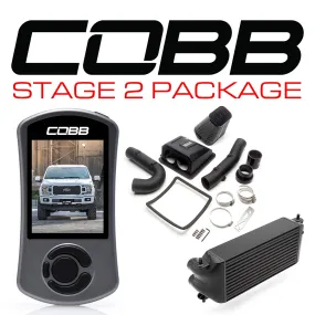 COBB FOR0080S20BK FORD Stage 2 Power Package Black (Factory Location Intercooler) F-150 2.7L 2018-2020