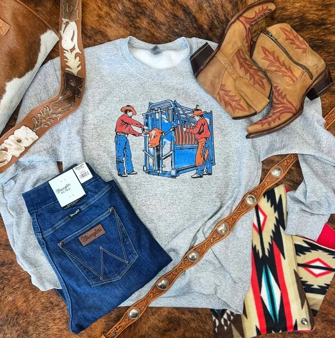 Cowboy Ranchers Graphic Sweatshirt